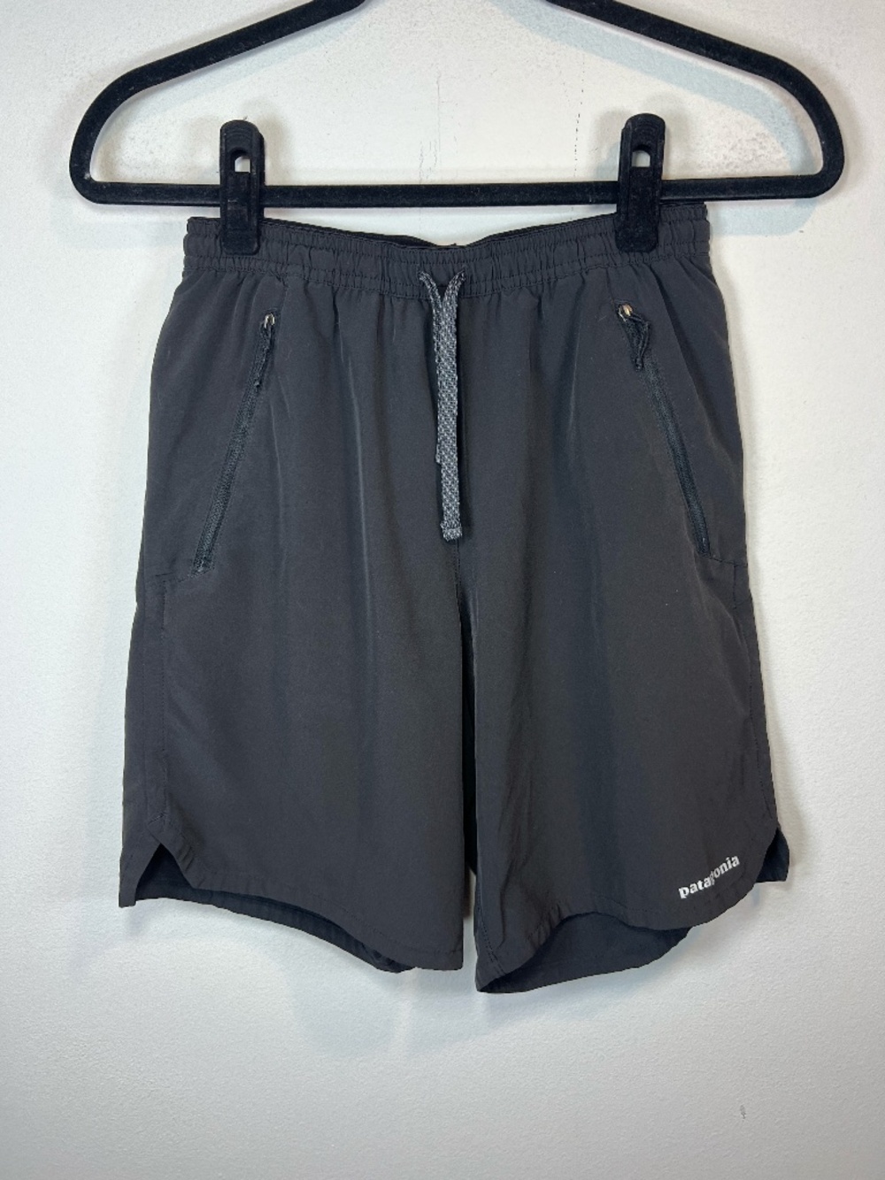 Patagonia Nine Trails Shorts Black Lined Swim Trekk Hike Trails Pockets  FLAW XS